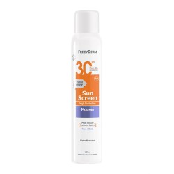 Frezyderm Sun Screen Mousse Αδιάβροχη Αντηλιακή Λοσιόν Προσώπου και Σώματος SPF30 200ml Frezyderm Sun Screen Mousse Αδιάβροχη Αντηλιακή Λοσιόν Προσώπου και Σώματος SPF30 200ml
