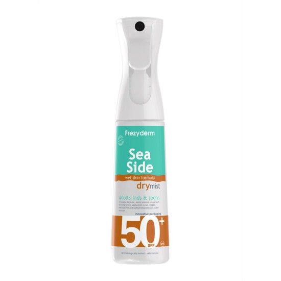 Frezyderm Sea Side Dry Mist Αδιάβροχη Αντηλιακή Λοσιόν Προσώπου και Σώματος SPF50 σε Spray 300ml