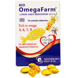 Medichrom Bio Omegafarm Λιπαρά Οξέα 3 6 7 9 30 μαλακές κάψουλες
