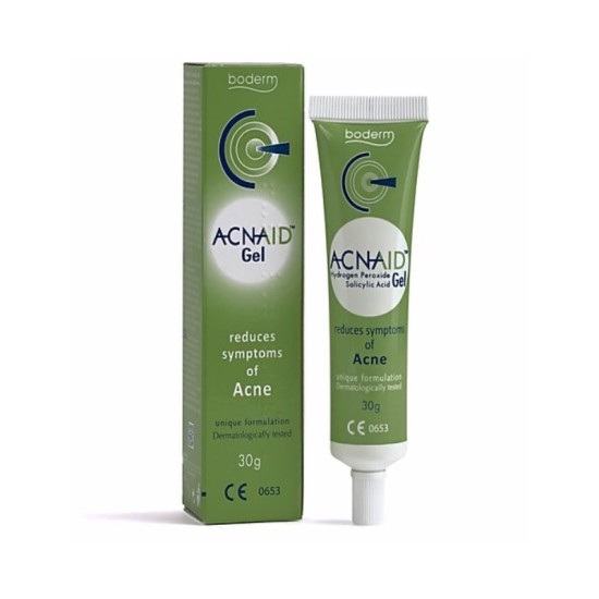 Boderm Acnaid Gel 30g . Για την μείωση των συμπτωμάτων της Ακμής