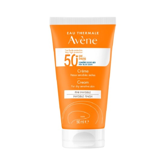 Avene Eau Thermale Αντηλιακή Κρέμα Προσώπου για ξηρές ευαίσθητες επιδερμίδες SPF50 50ml