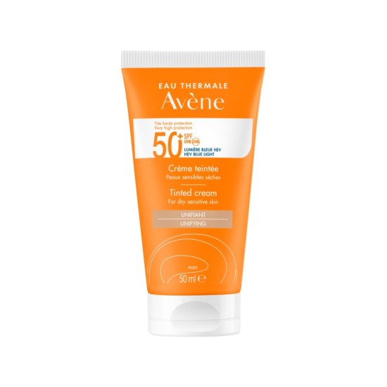 Avene Fluide Tinted Αδιάβροχη Αντηλιακή Κρέμα Προσώπου SPF50 με Χρώμα 50ml