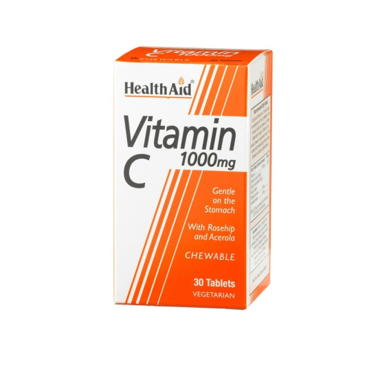 Health Aid Vitamin C 1000mg 30 μασώμενες ταμπλέτες