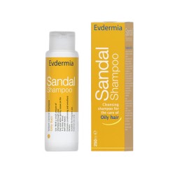 Evdermia Sandal Shampoo Σμηγματορρυθμιστικό Σαμπουάν για λιπαρά μαλλιά 250ml 