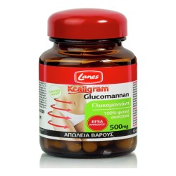 Lanes Kcaligram Glucomannan 60 κάψουλες 500mg Lanes Kcaligram Glucomannan 60 κάψουλες 500mg