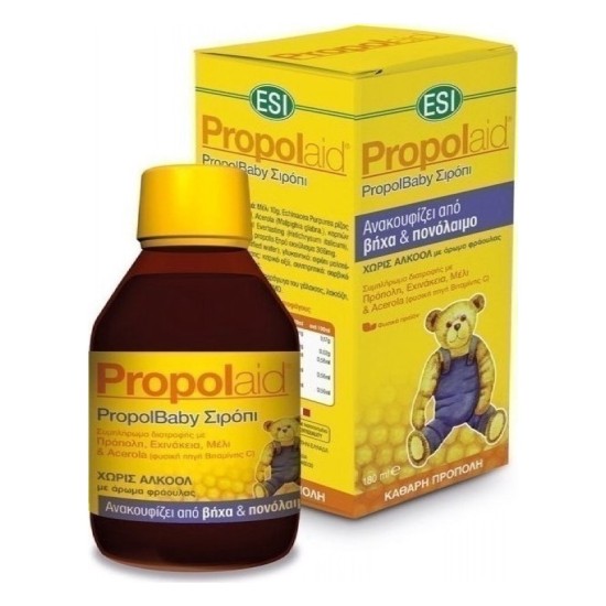 ESI Propolaid Baby Σιρόπι Πρόπολης  και  με Echinacea, για βήχα και κρυολόγημα 180ml