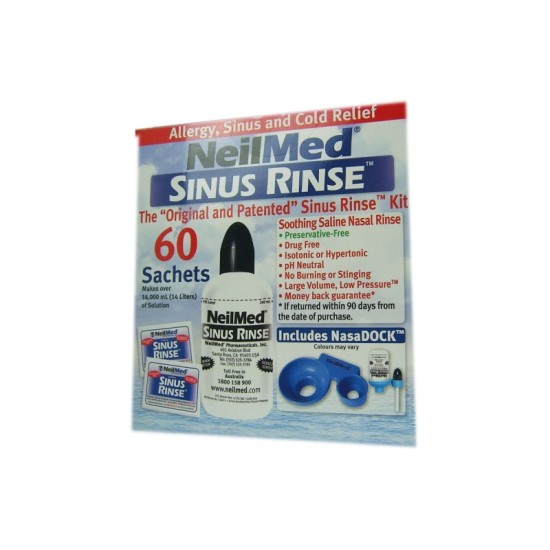 NEILMED SINUS RINSE REGULAR KIT 60 SACHETS