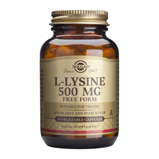 Solgar L-Lysine 500mg 50 φυτικές κάψουλες
