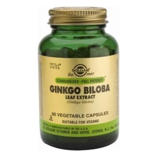Solgar Ginkgo Biloba Leaf Extract 60 φυτικές κάψουλες 