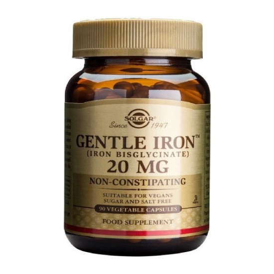 Solgar Gentle Iron 20mg 90 φυτικές κάψουλες