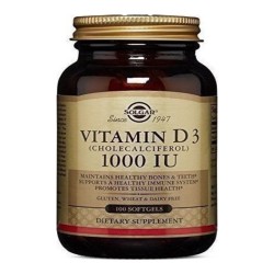 Solgar Vitamin D3 1000iu 100 μαλακές κάψουλες Solgar Vitamin D3 1000iu 100 μαλακές κάψουλες