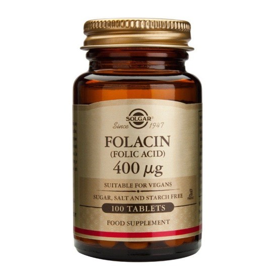 Solgar Folacin 400mcg 100 ταμπλέτες