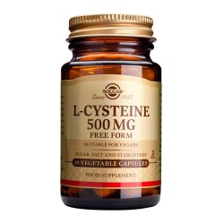 Solgar L-Cysteine 500mg 30 φυτικές κάψουλες Solgar L-Cysteine 500mg 30 φυτικές κάψουλες