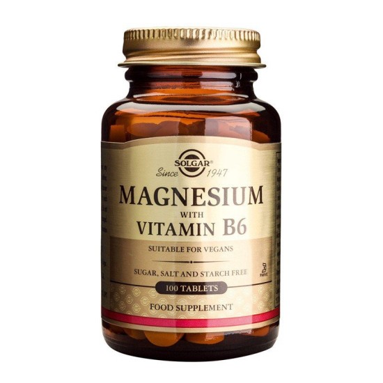 Solgar Magnesium with Vitamin B6 100 ταμπλέτες