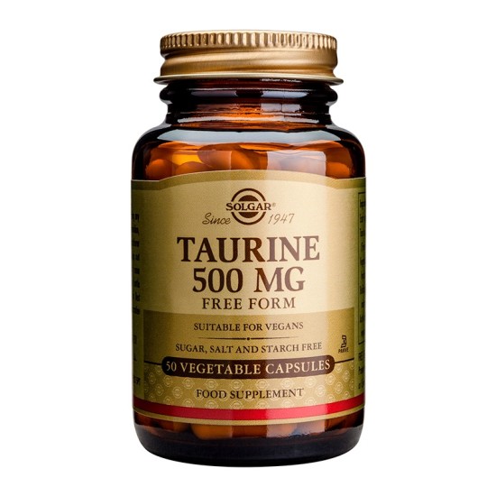 Solgar Taurine 500mg 50 φυτικές κάψουλες