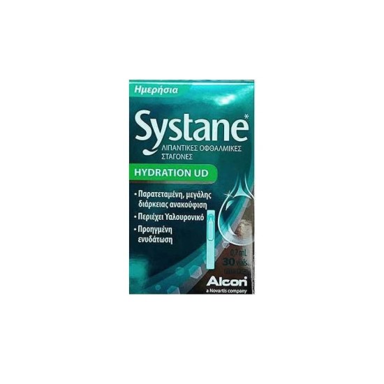 Systane Hydration UD Οφθαλμικές Σταγόνες με Υαλουρονικό Οξύ 30x0.7ml.