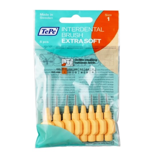 TePe Extra Soft 0.45mm Πορτοκαλί 8τμχ