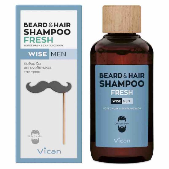 Vican Wise Men Beard & Hair Shampoo Fresh 200ml