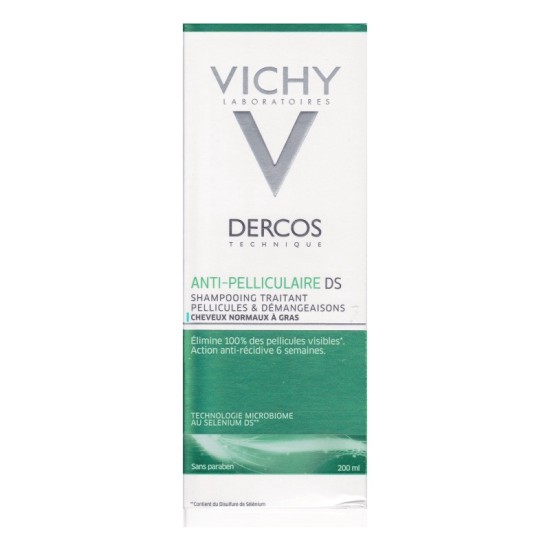 Vichy Dercos Anti - Dandruff Shampoo (Oily Hair) 200ml